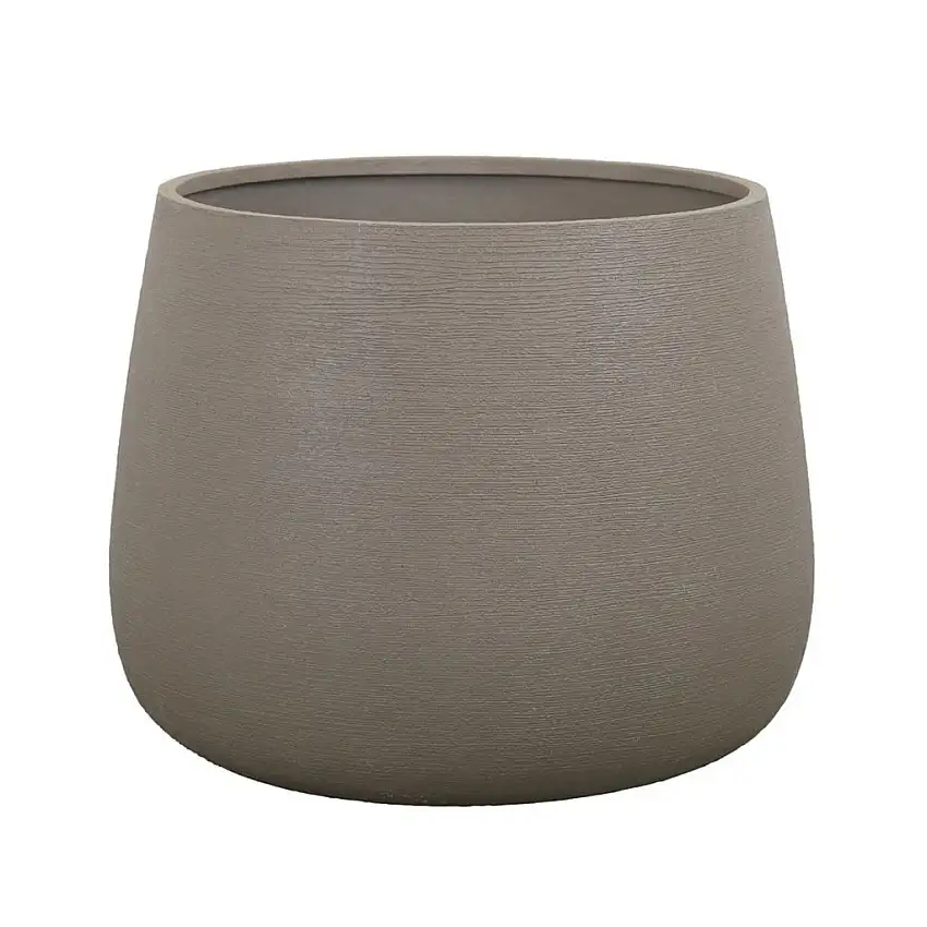Cane-line Erdtopf Rund Groß - Fiberglas/Taupe