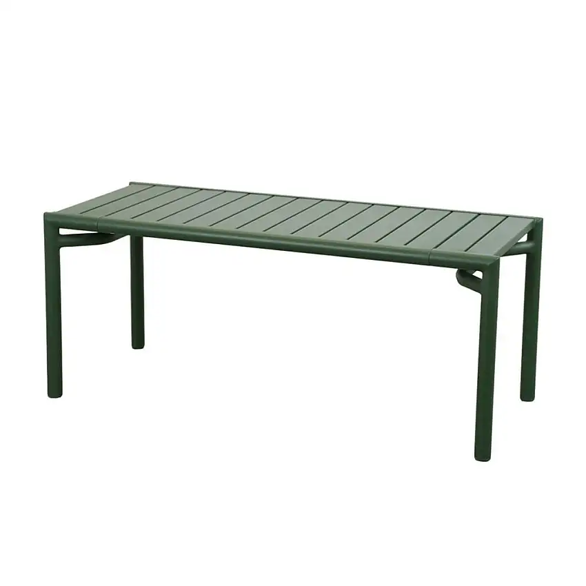 Cane-line Outdoor Bliss Couchtisch + Bank - Aluminium/Dunkelgrün