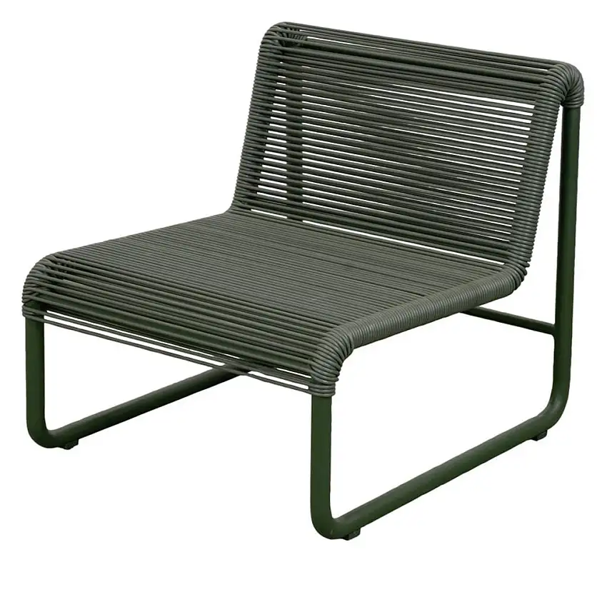 Cane-line Outdoor Al Dente Loungestol - Aluminium/Dunkelgrün