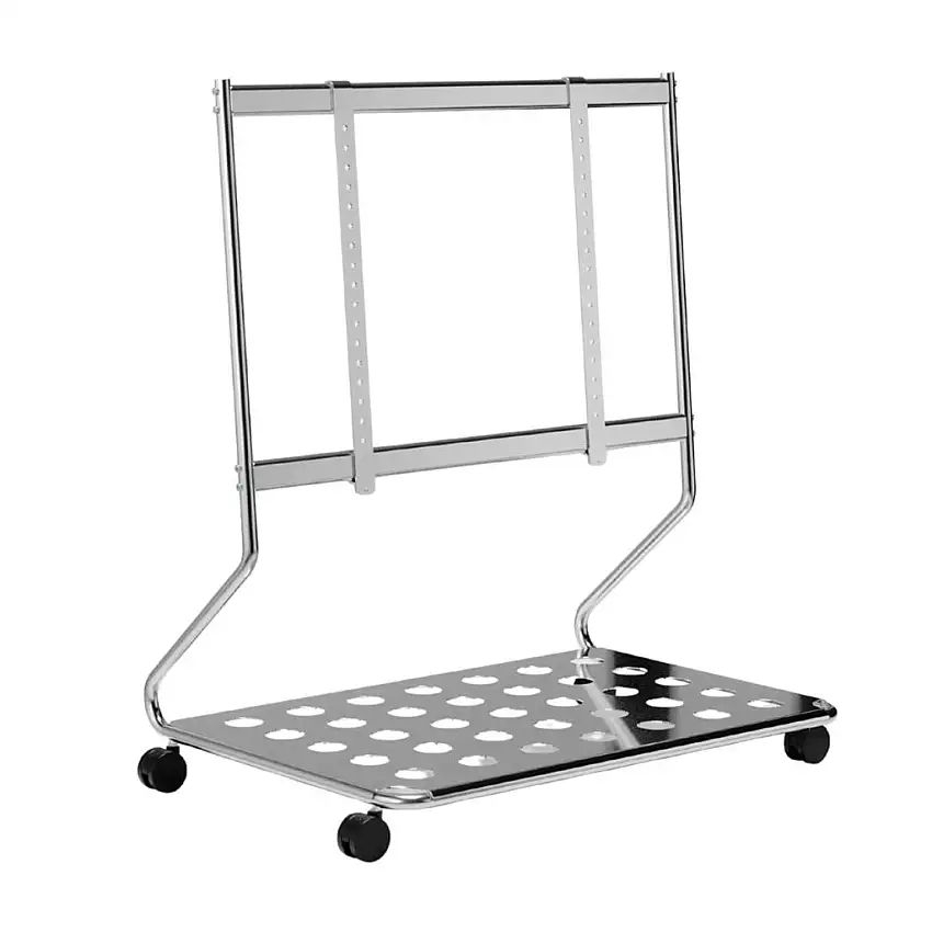 Disco-TV-Ständer mit Sockel – Metall/Chrom