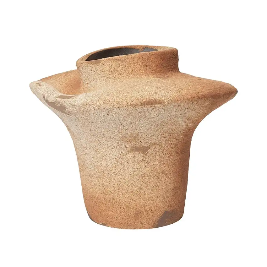 Ferm Living Evio Vase H: 22 cm - Burnt Umbra