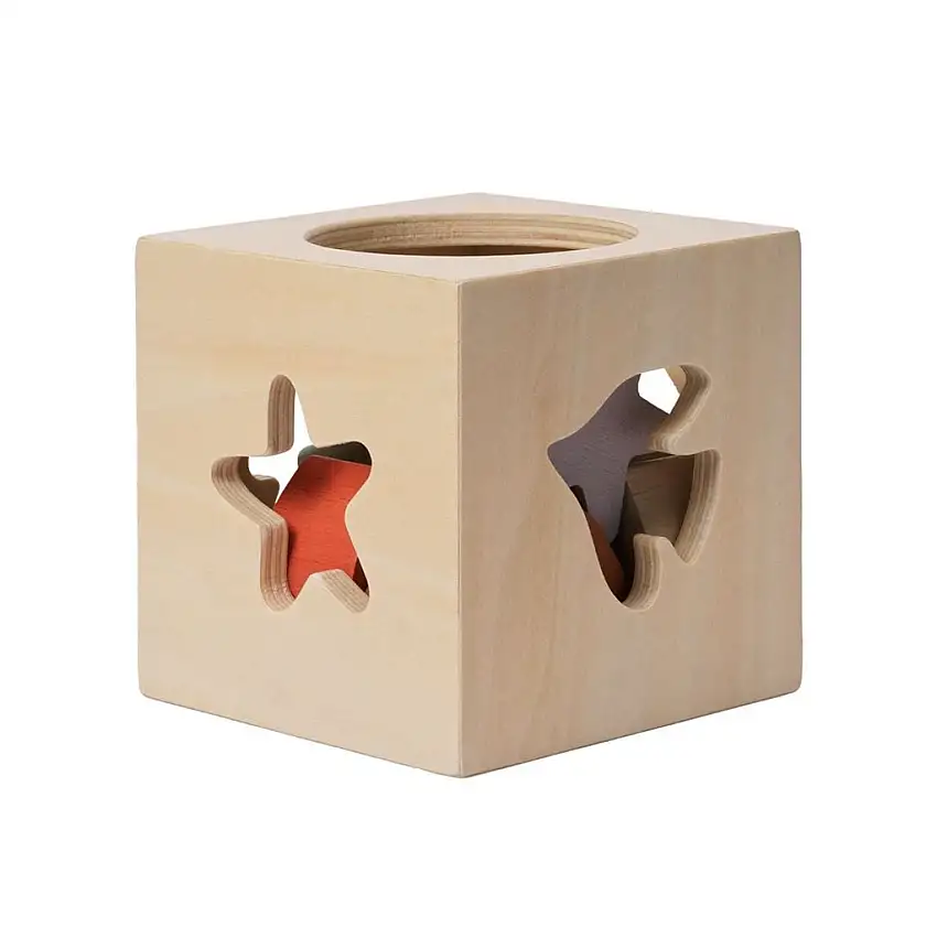 Ferm Living Skye Puzzlebox – Buche/Mehrfarbig