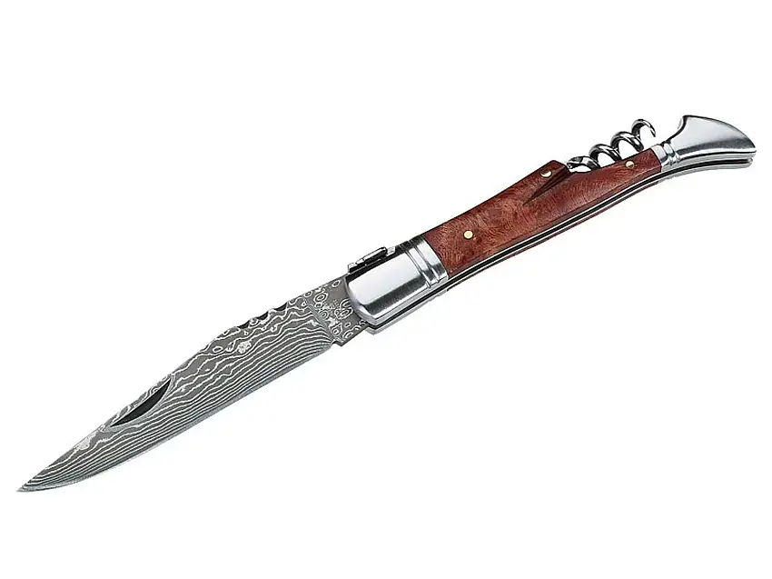 CJH Taschenmesser, Damast, Quittenholz ART000129