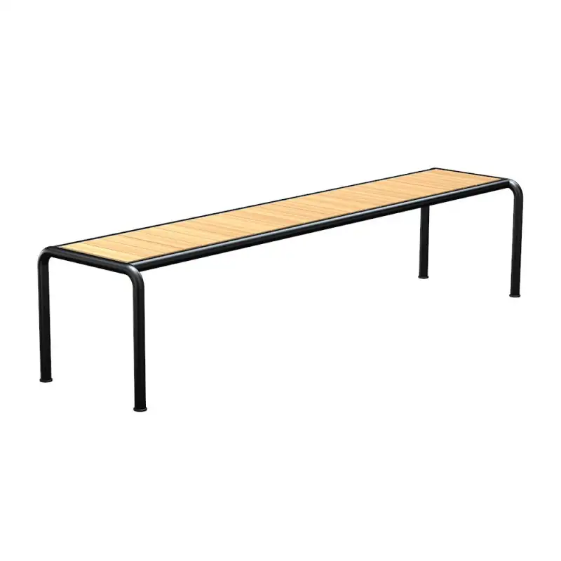 Houe AVANTI Bank, long Sitz: Kiefernholz. Gestell: Black
