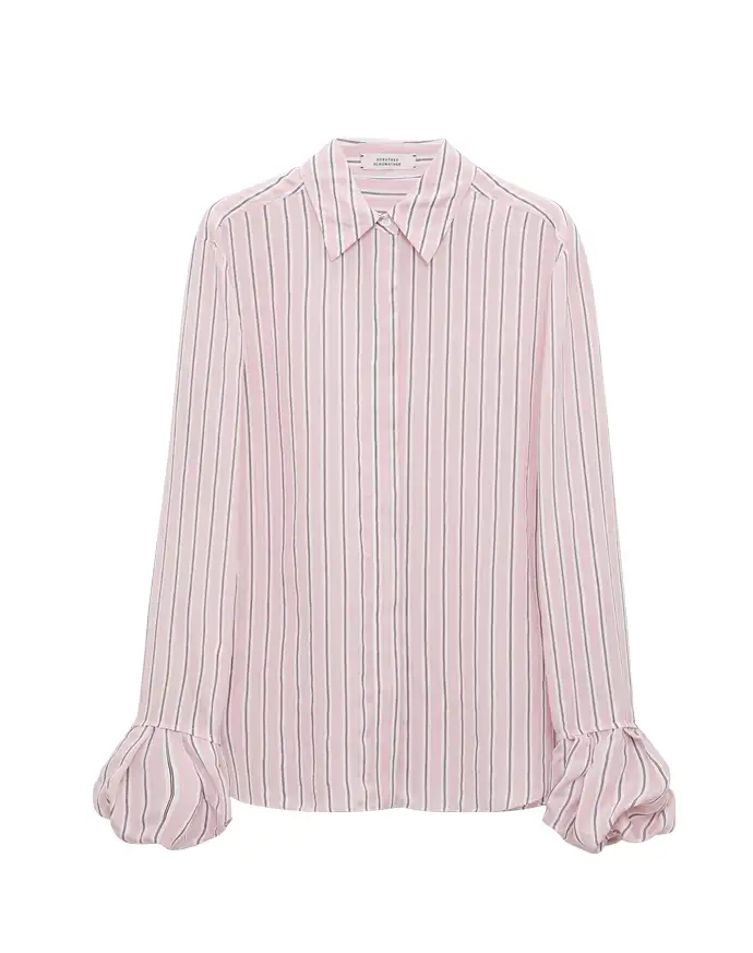 Dorothee Schumacher - Bluse aus gestreiftem Organdy Voile mit Ballon-Cuff Detail