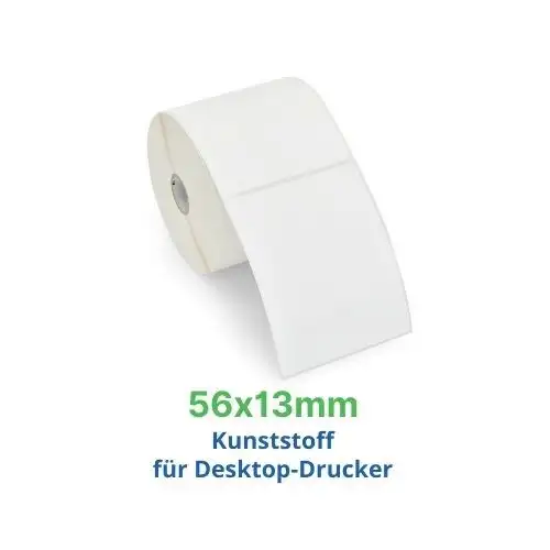Zebra PolyPro 4000D, Etikettenrolle, Kunststoff, 50,8x50,8mm, 3006404-T