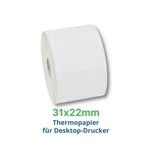 Zebra Z-Select 2000D, Etikettenrolle, Thermopapier, 31x22mm, 3007208-T