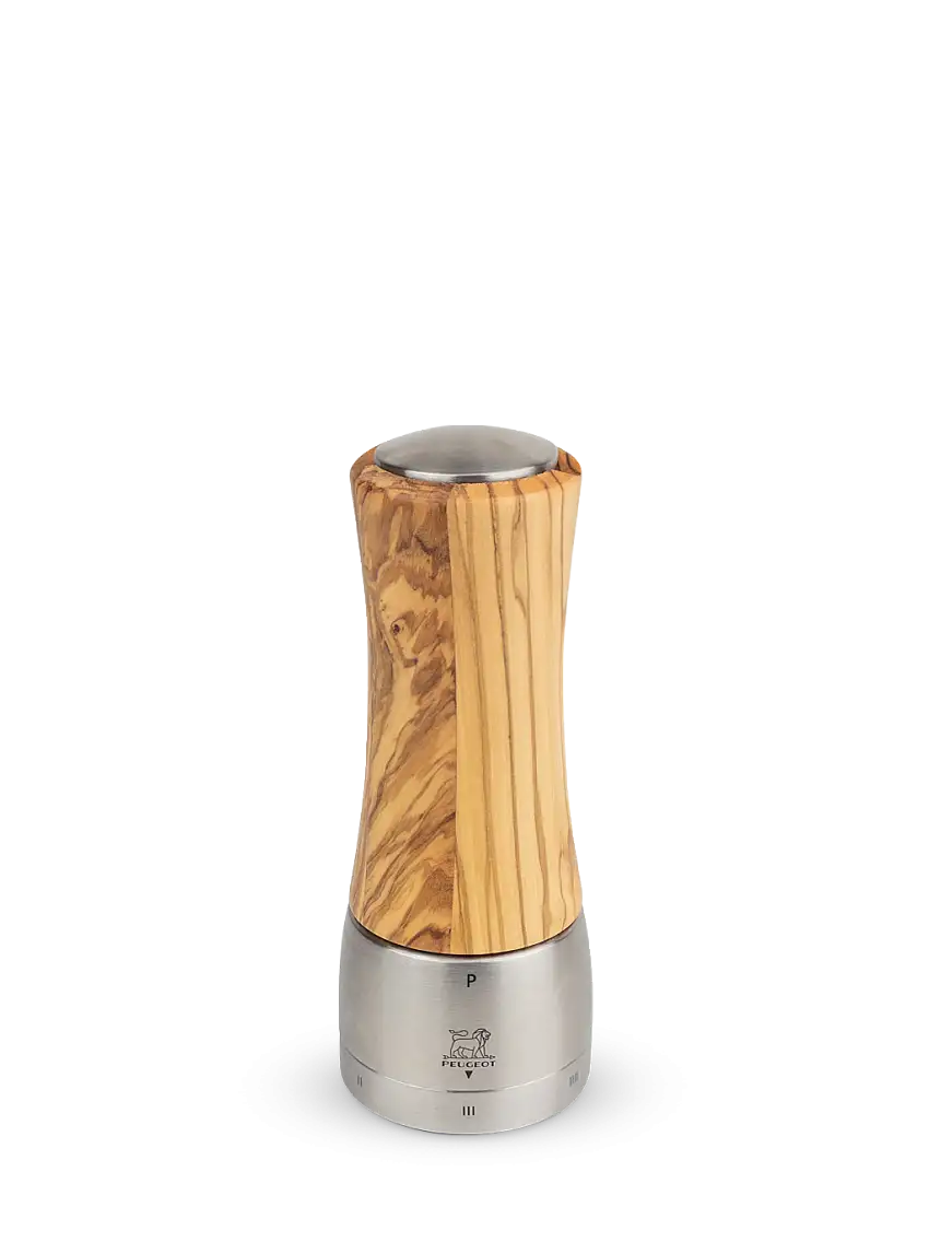 Peugeot MADRAS u´select Olivenholz - 16 cm Pfeffermühle