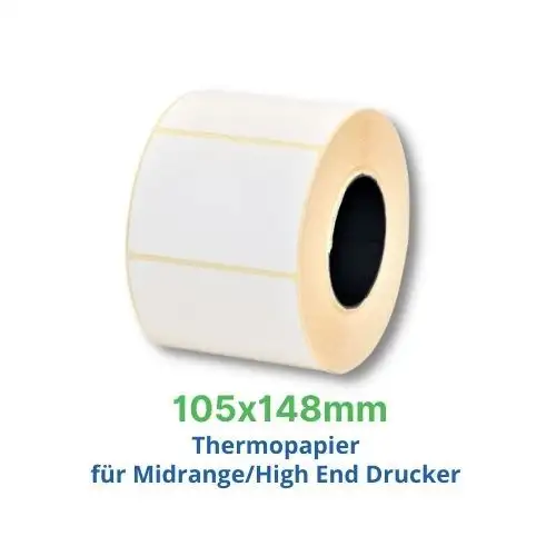 TSC, Etikettenrolle, Thermopapier, 105x148mm, 38-T105148-10LF