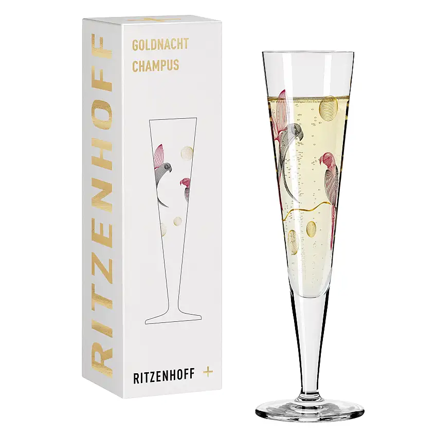 Champagnerglas Goldnacht 16