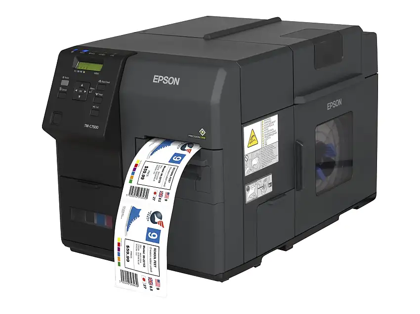 Epson ColorWorks C7500, Cutter, Disp., USB, Ethernet, schwarz, C31CD84012