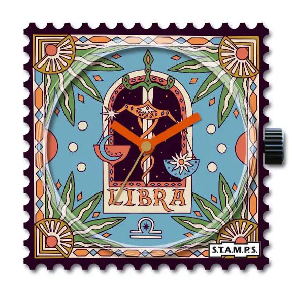 STAMPS Uhr Zifferblatt Sternzeichen Waage