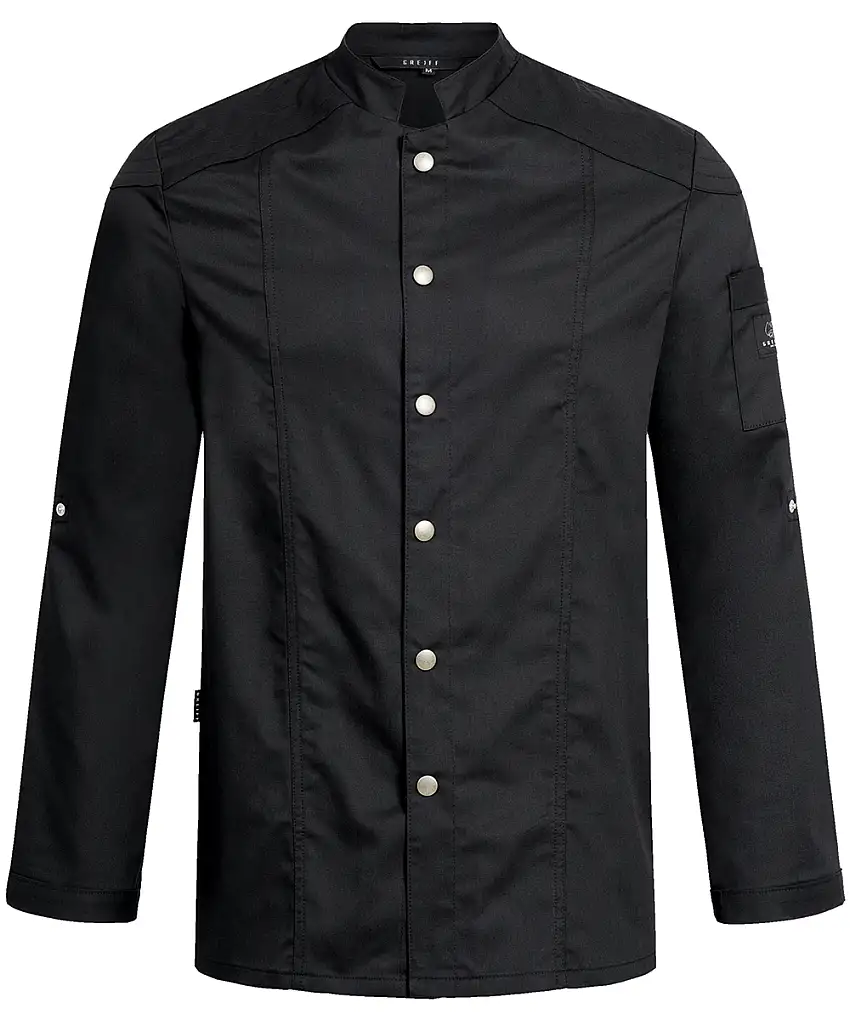 Greiff Herren-Kochjacke schwarz Regular Fit