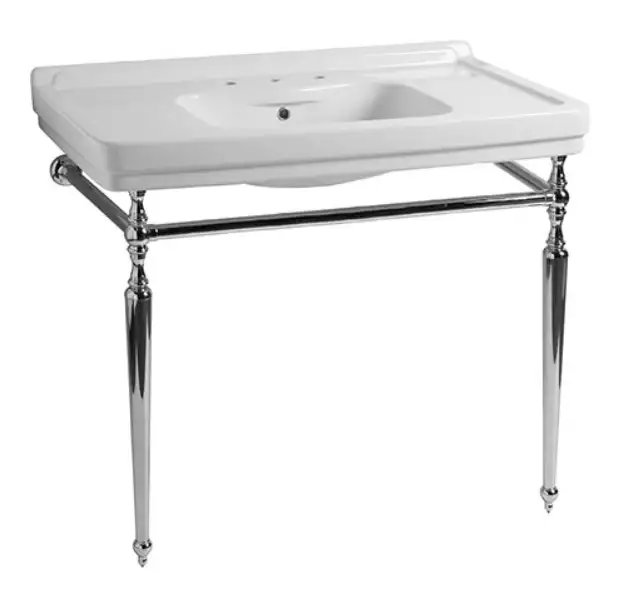 Waschbecken Neoclassica 105cm mit klassischen Metallunterbau