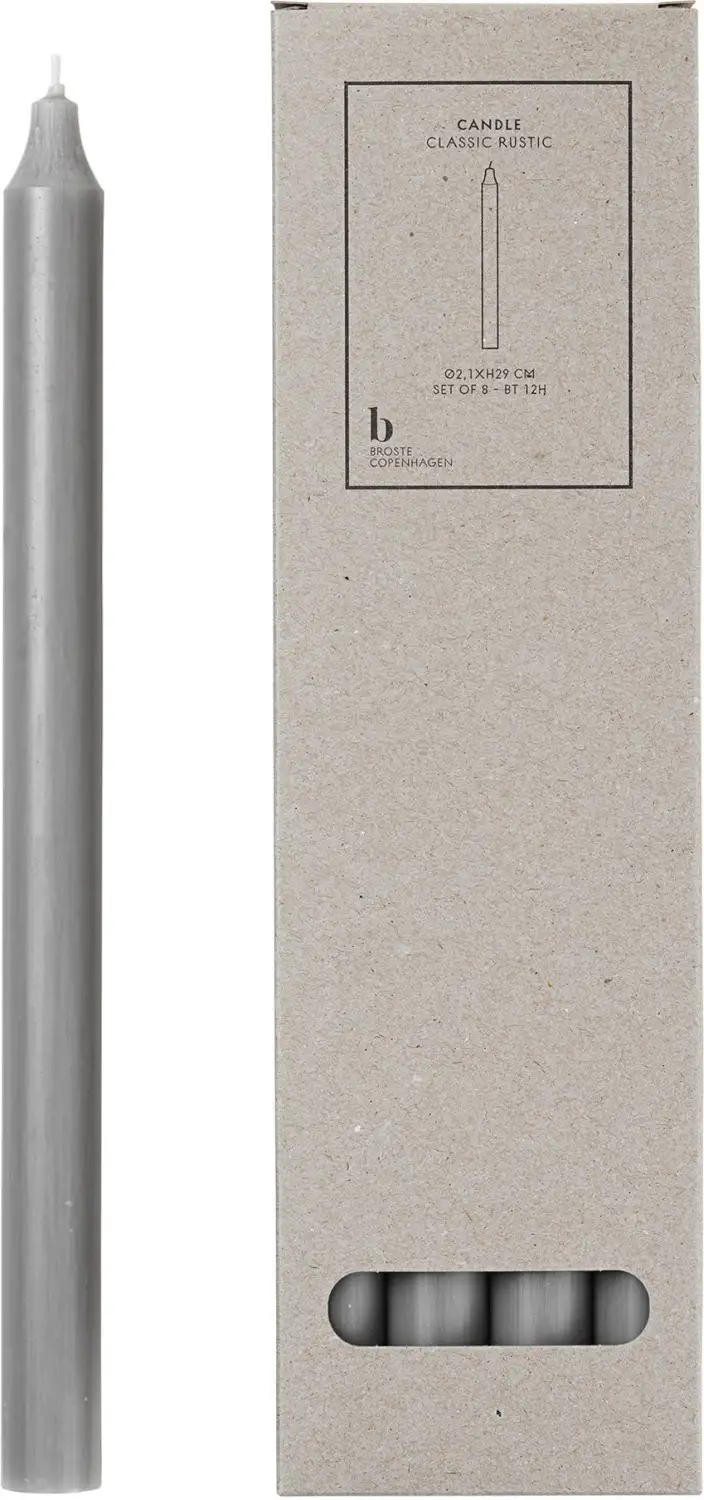 Broste Copenhagen Kronenkerze Rustik Ø 2,1 cm Höhe 29 cm 8 Stk.