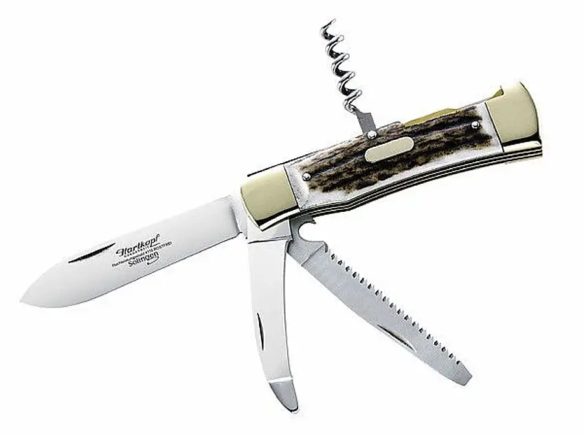 Hartkopf Jagdmesser, Hirschhorn, 4-teilig 322911