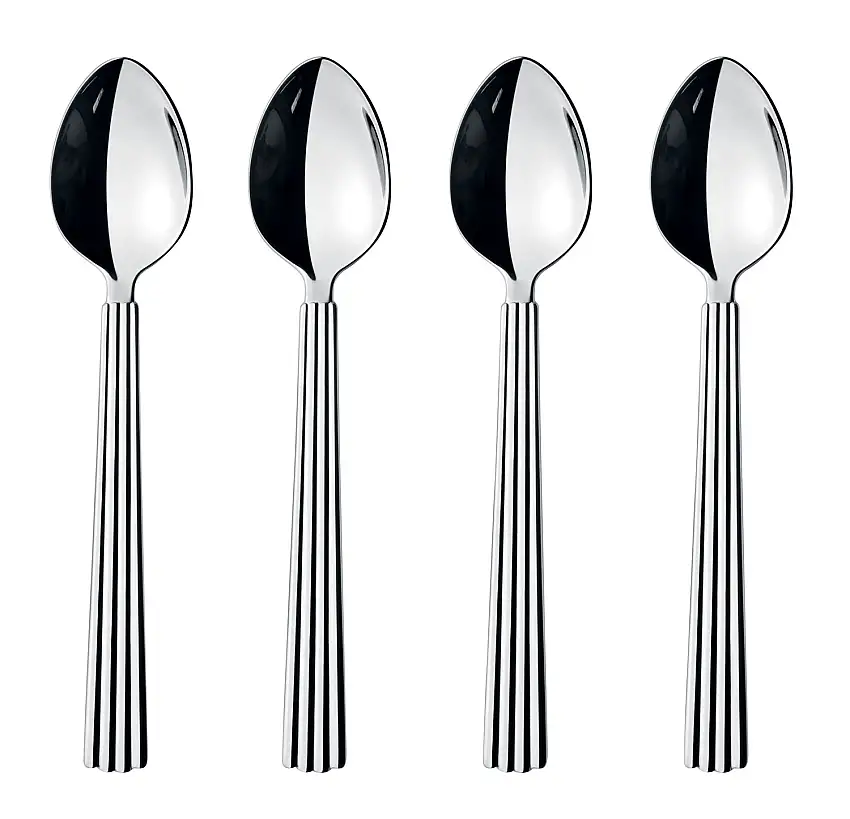 Georg Jensen Bernadotte Kaffeelöffel 4 Stk. poliert