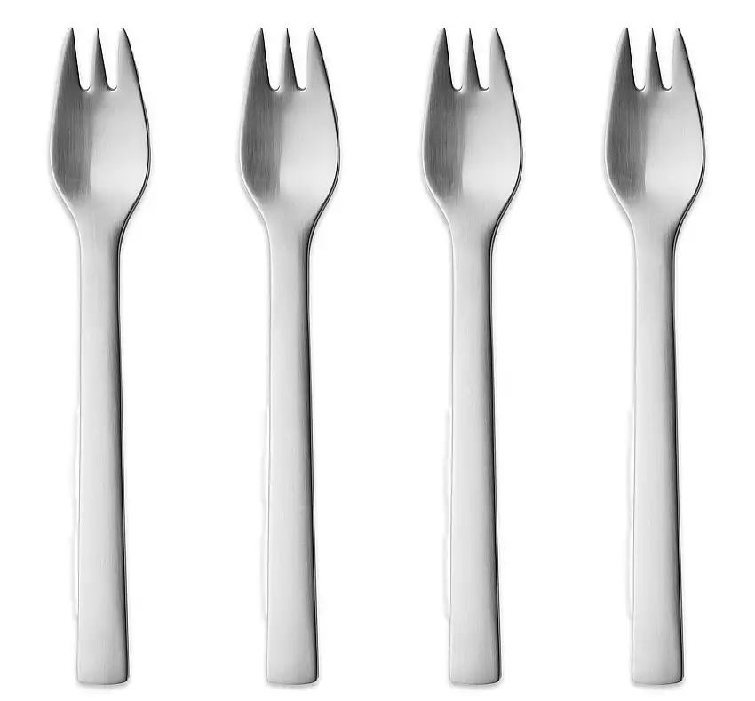 Georg Jensen New York Kuchengabel 4 Stk. matt