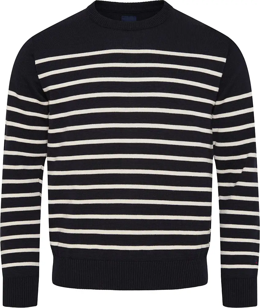 REDGREEN Herren Pullover Rundausschnitt navy, gestreift Jan
