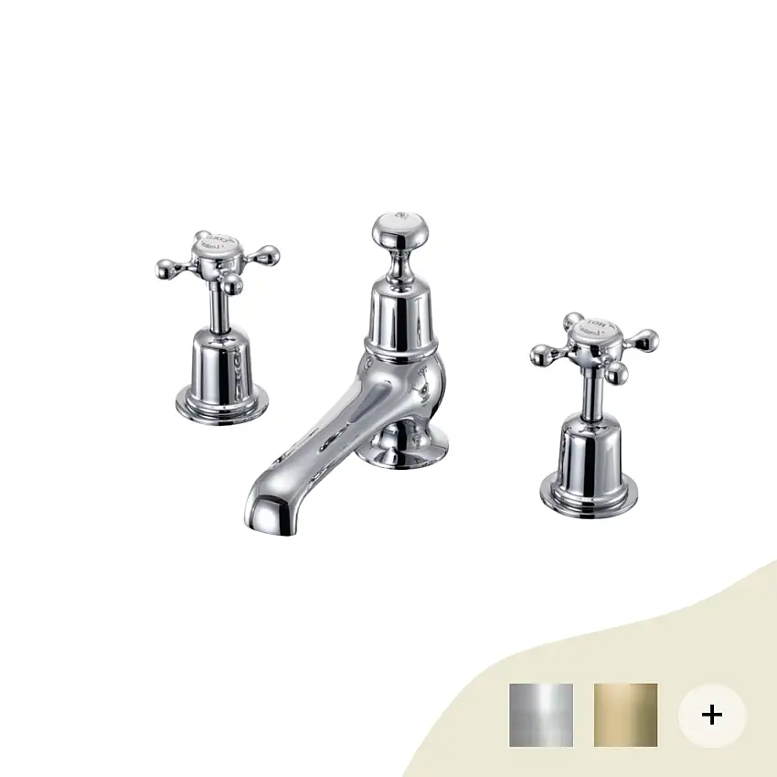 3-Loch Thermostat Waschbeckenarmatur Burlington
