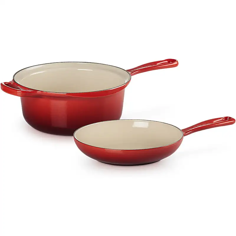 Le Creuset Marmitout 22cm Kirschrot 2in1