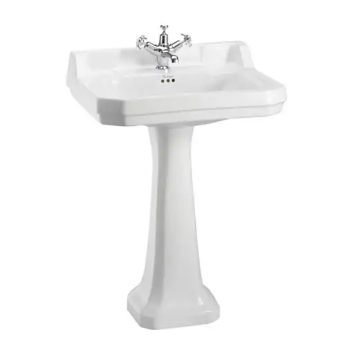 Waschbecken Edwardian 61 cm mit Säule
