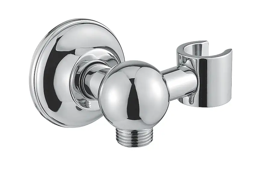 Anschlusswinkel mit verstellbarem Haken, Chrom