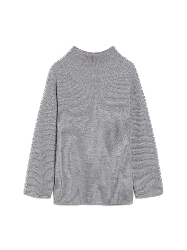 Max Mara - Pullover mit Wasserfallkragen