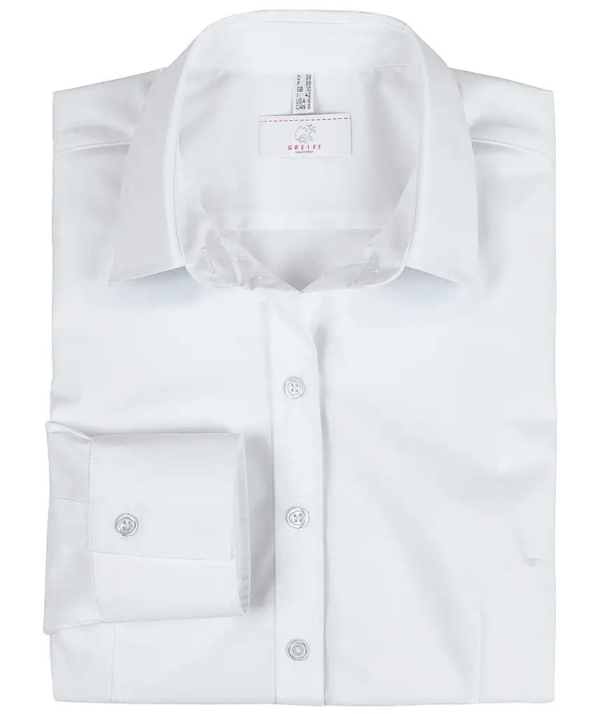 Greiff Damen-Bluse Langarm Basic Slim Fit