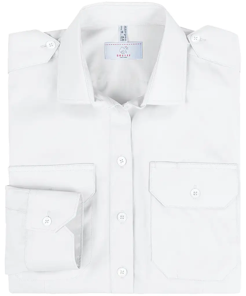 Greiff Damen-Pilotbluse langarm Basic Regular Fit