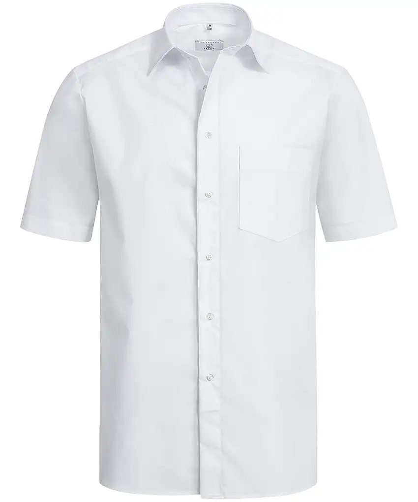 Greiff Herren-Hemd Kurzarm weiss Basic Comfort Fit