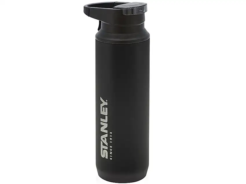 Stanley MOUNTAIN VACUUM SWITCHBACK MUG, Einhandtrinkbecher, 18/8 Edelstahl, matt schwarz, Vakuumisolation, Deckel 2-tlg