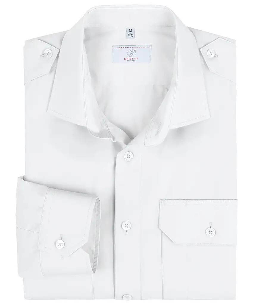 Greiff Herren-Pilothemd langarm Simple Regular Fit