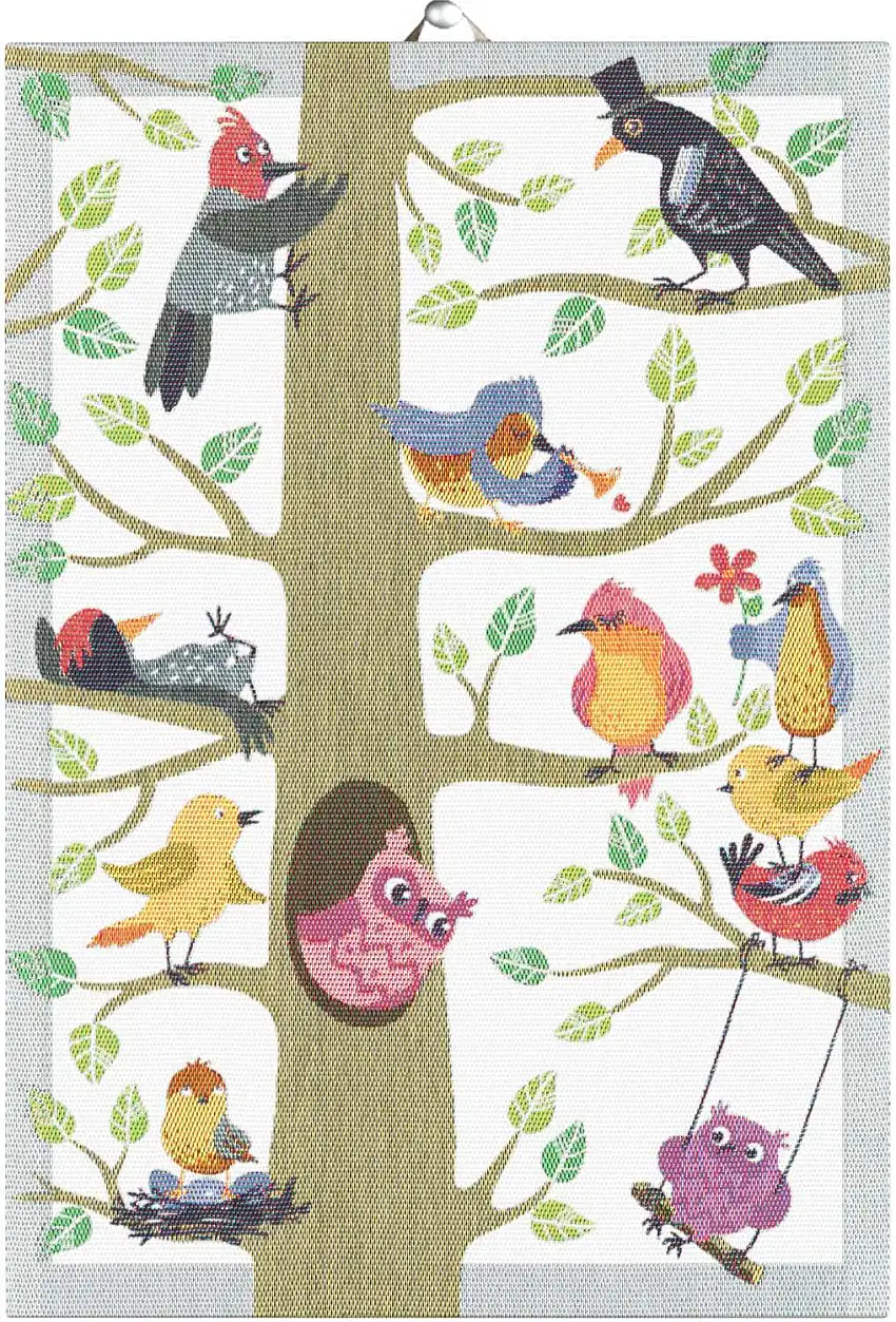 Ekelund Frühling Frühlingsvögel Geschirrtuch (Öko-Tex) 35x50 cm