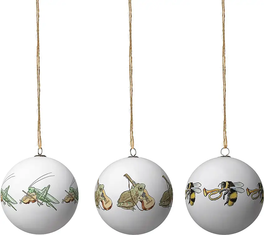 Design House Elsa Beskow Christbaumkugel Ø 7,5 cm 3 Stk.