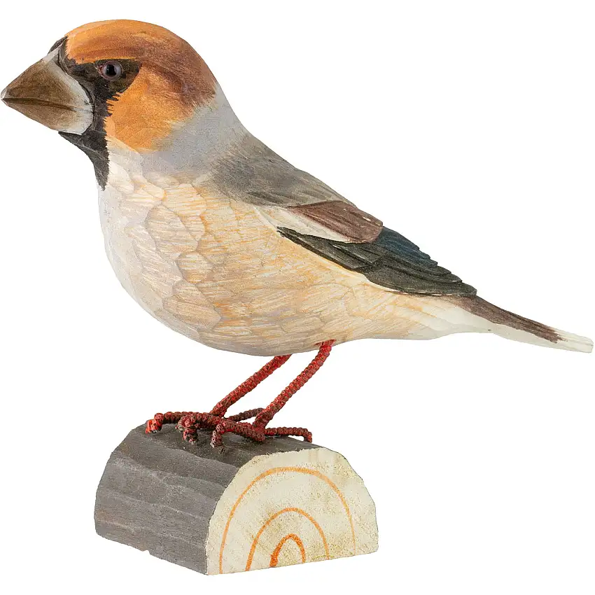 Wildlife Garden Decobird Kernbeißer handgeschnitzt