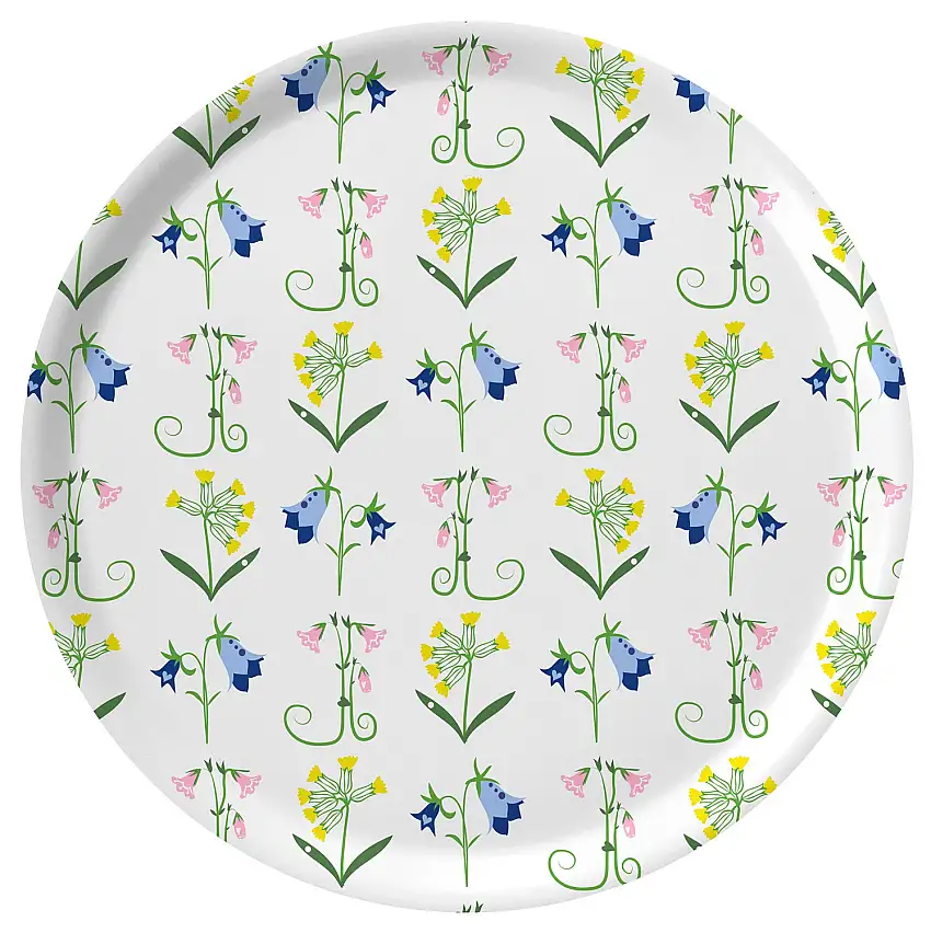 Citronelles Blumen Skandinaviens Tablett Ø 38 cm
