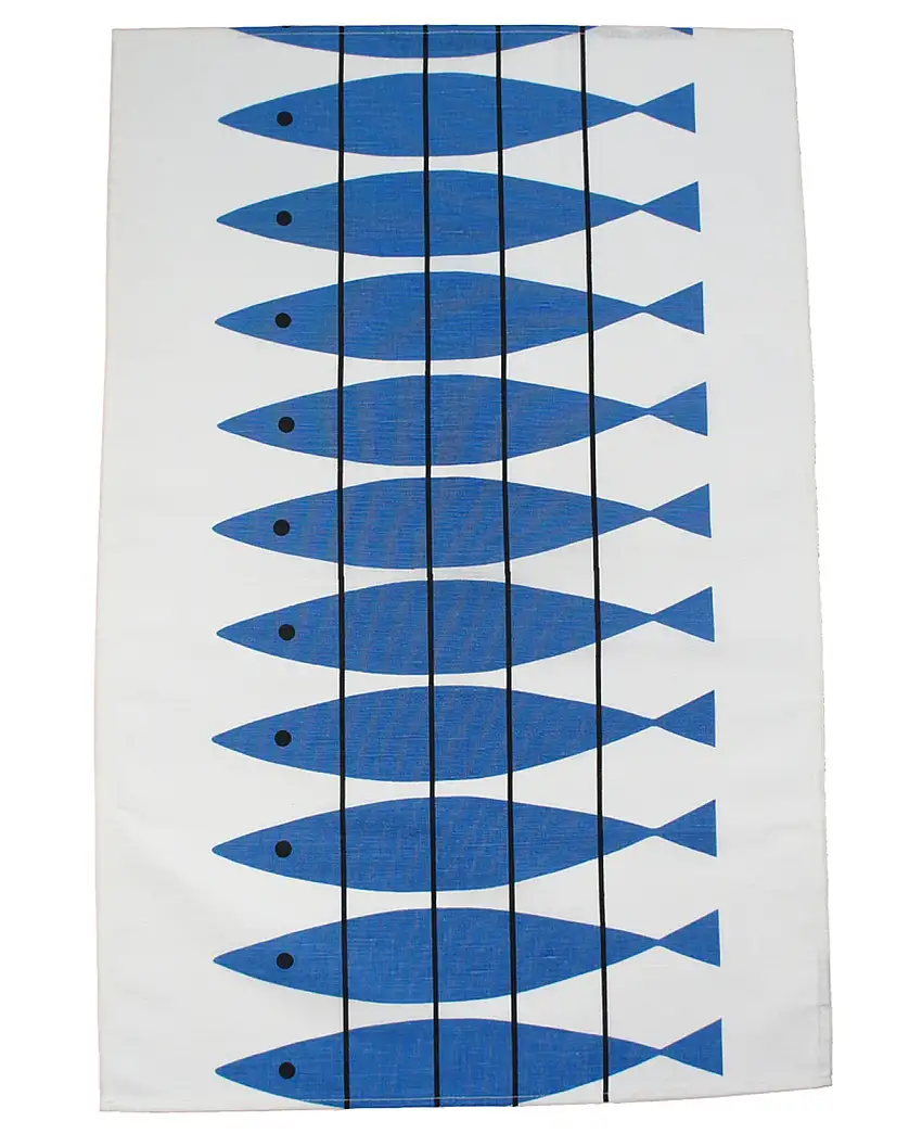Almedahls Sill Geschirrtuch 47x70 cm blau, weiß