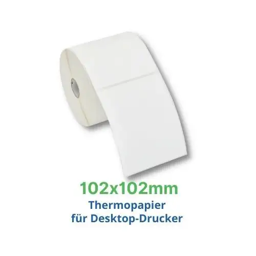 Zebra Z-Select 2000D, Etikettenrolle, Thermopapier, 102x102mm, 800264-405