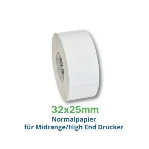 Zebra Z-Perform 1000T, Etikettenrolle, Normalpapier, 32x25mm, 880004-025