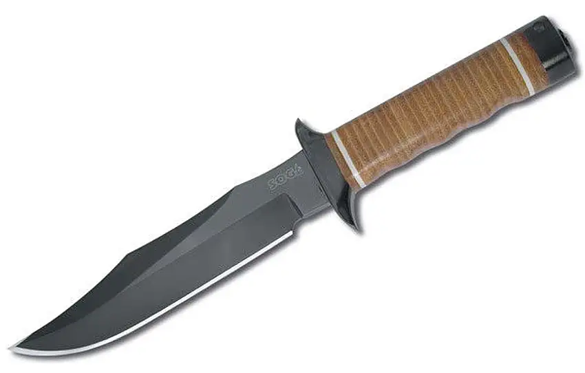SOG Bowie S1T, AUS8-Klinge, Ledergriff, inkl. Lederscheide