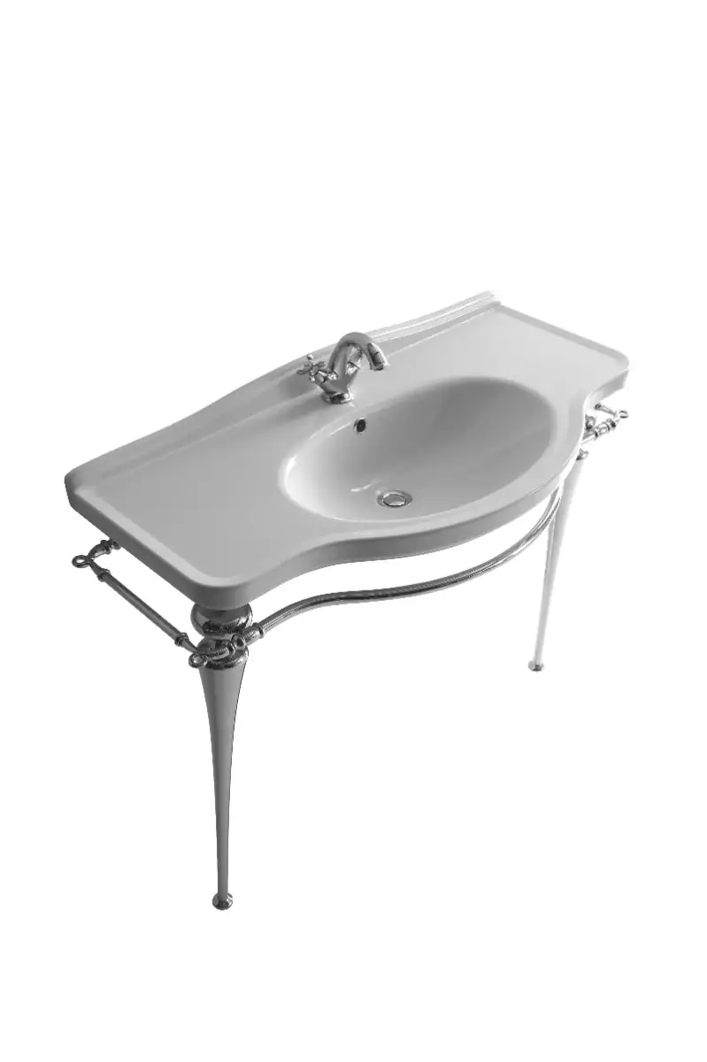 Waschbecken Margaret 110cm mit Metallunterbau