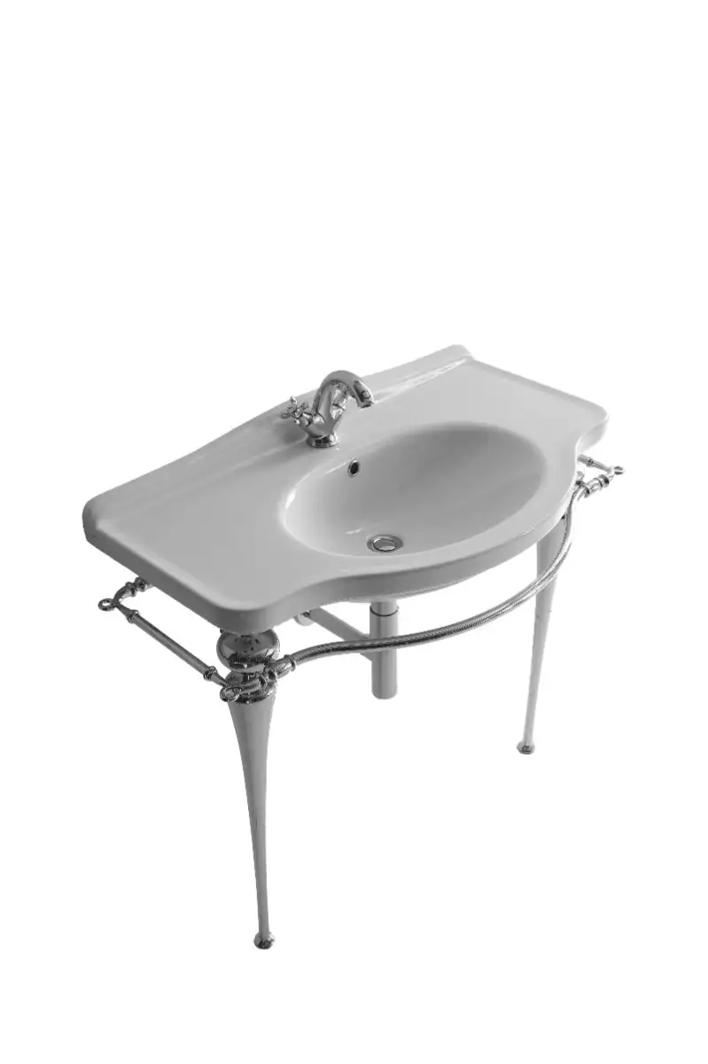 Waschbecken Margaret 95cm mit Metallunterbau