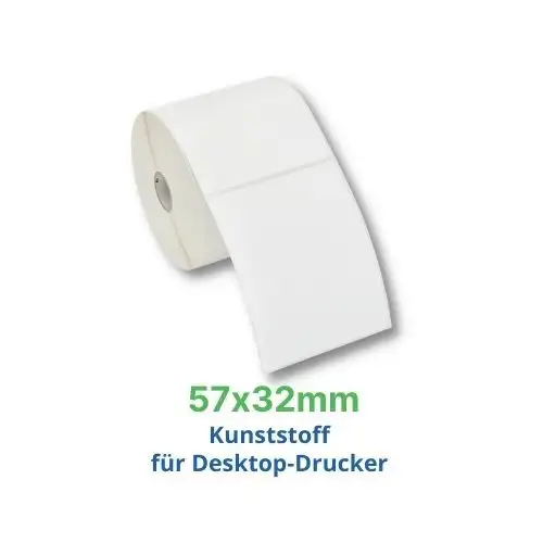 Zebra Z-Ultimate 3000T, Etikettenrolle, Kunststoff, 57x32mm, 880249-031D