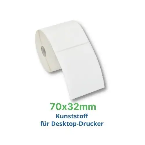 Zebra Z-Ultimate 3000T, Etikettenrolle, Kunststoff, 70x32mm, 880253-031D