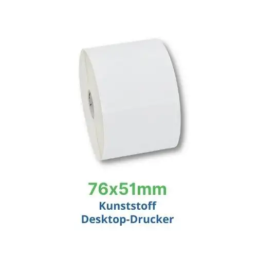 Zebra Z-Ultimate 3000T, Etikettenrolle, Kunststoff, 76x51mm, 880255-050D