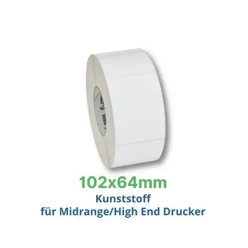 Zebra Z-Ultimate 3000T, Etikettenrolle, Kunststoff, 102x64mm, 880350-063