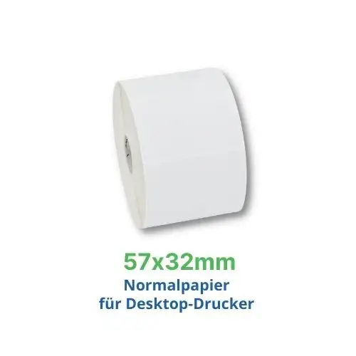 Zebra Z-Perform 1000T, Etikettenrolle, Normalpapier, 57x32mm, 880409-031DU