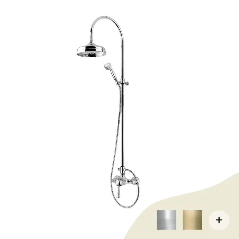 Duscharmatur Denver mit Handbrause und Regendusche