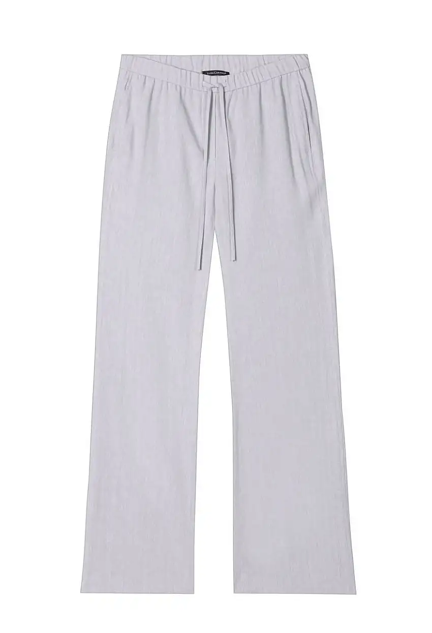 Luisa Cerano - Hose auf Leinenmix silver grey